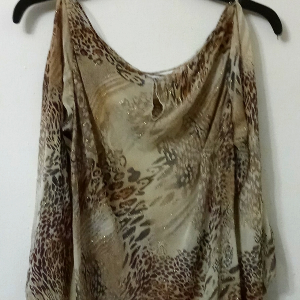 KAELYN-MAX Ladies Animal Print Top